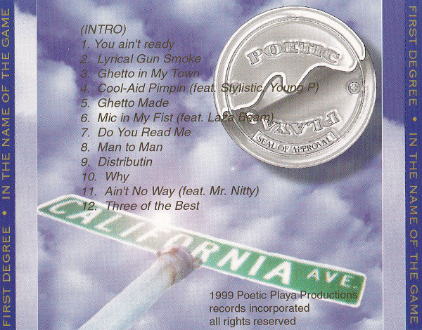 in-the-name-of-game-by-first-degree-cd-1999-poetic-playa-productions